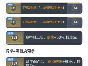 单机刷刷刷如何找到最高输出词条搭配？深度解析带你揭秘！