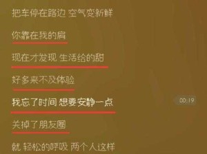 你最近过得还好吗——歌词背后的情感共鸣