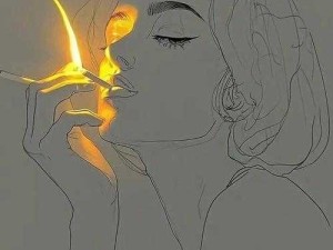 点烟低头温柔瞬，爱之深绘背后情