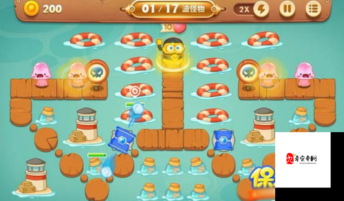 保卫萝卜3单机版码头50关攻略，资源管理的艺术