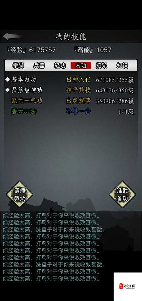 放置江湖顶级轻功修炼的深度解析