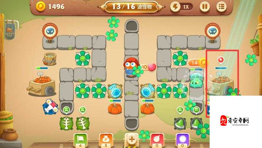 保卫萝卜3第19关深度攻略，解锁金萝卜的秘籍