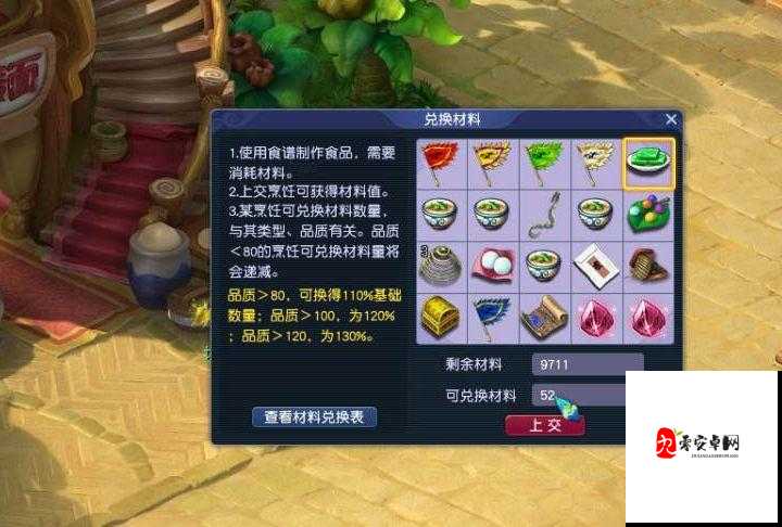 梦幻西游烹饪食谱攻略，资源管理的艺术