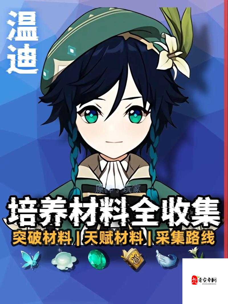 原神温迪突破材料一览及其资源管理策略