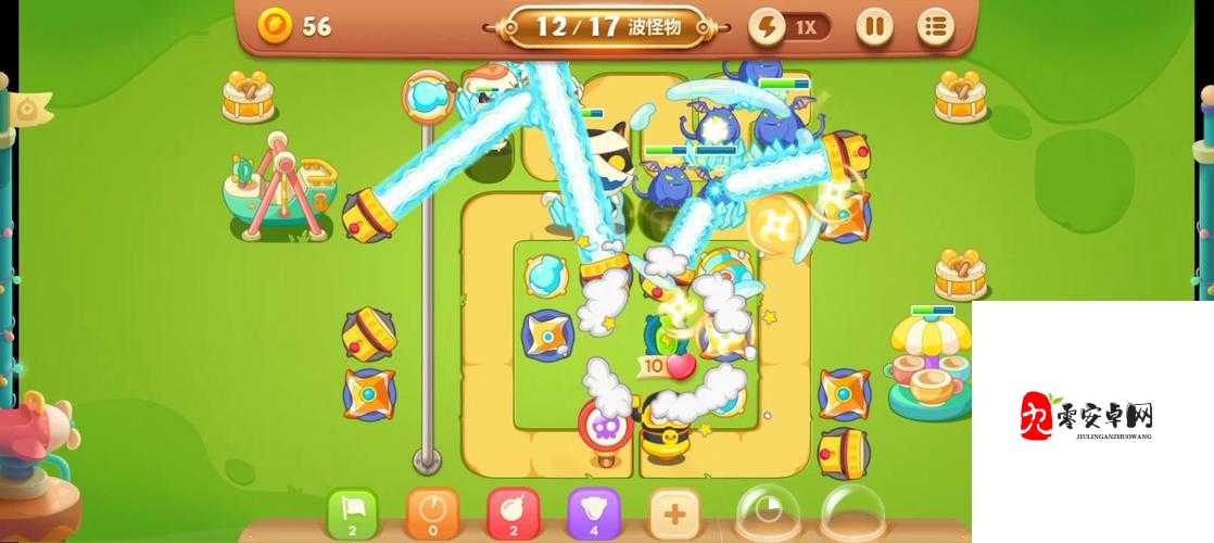 保卫萝卜3游乐场第58关，金萝卜通关秘籍大公开