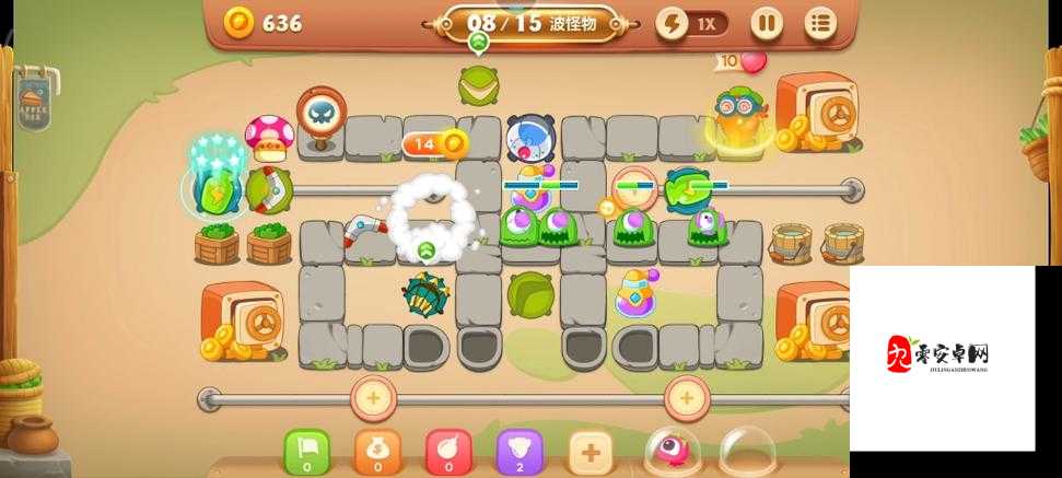 保卫萝卜3游乐场第9关冒险模式，金萝卜攻略大揭秘