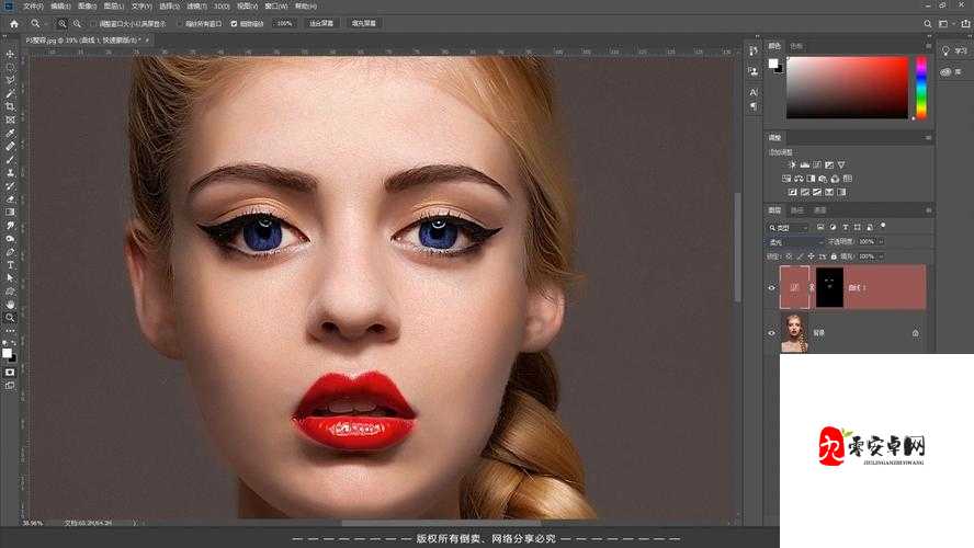 ps 欧美人像调色教程：打造高级质感肌肤