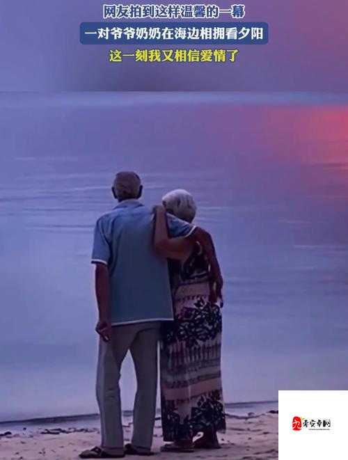 老头老太激情相拥爱意绵绵的浪漫故事