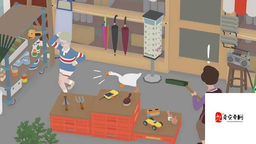 大鹅模拟器，巧妙捉弄，让男人吐出那口茶