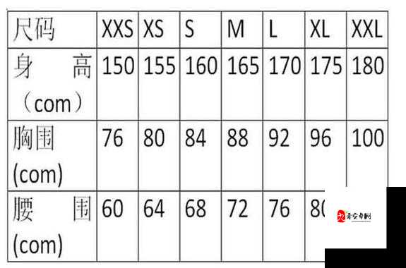 亚洲专线 S 码和 M 码的区别是什么