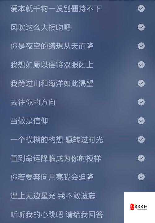 从歌词里听懂的，不只是爱情的年纪