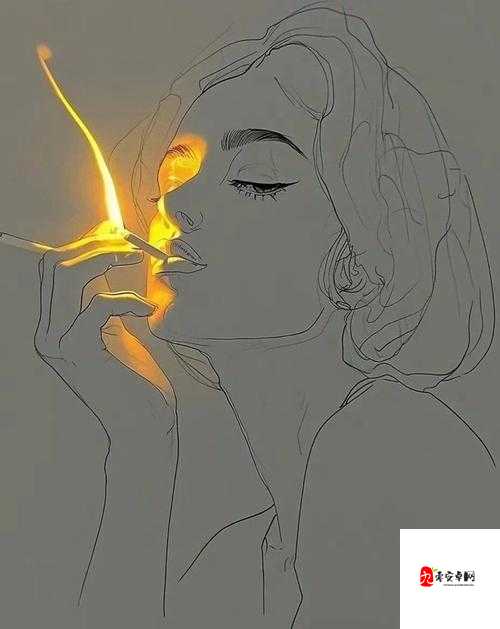 只在点烟时低头，只对爱的人温柔——一幅画背后的深情故事