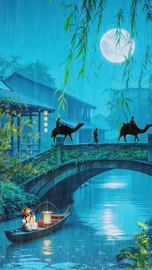 烟雨入江南，山水间绘就墨染诗篇