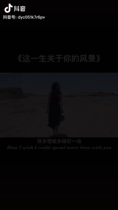 抖音热门歌词揭秘，探寻我多想能陪你一场，把前半生的风景对你讲背后的深情