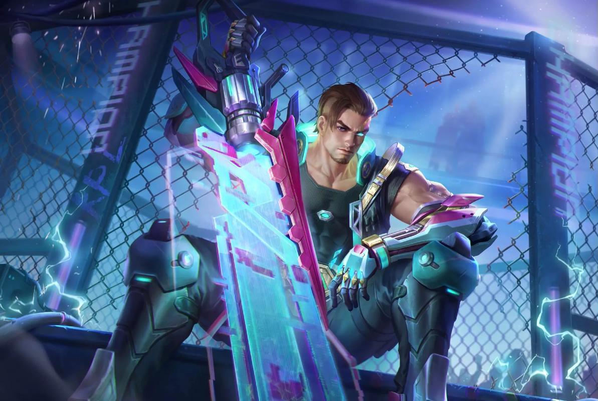 王者荣耀夏侯淳乘风破浪星元皮肤特效预览的资源管理艺术