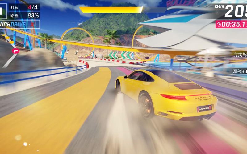 狂野飙车9中的保时捷911，速度与激情的完美诠释