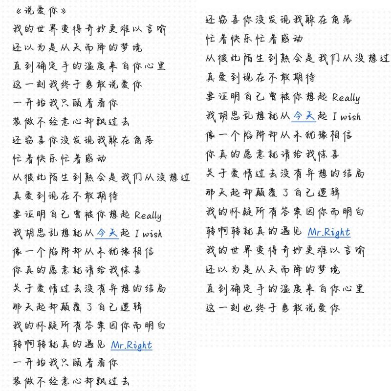 我想说我会爱你多一点点，这句歌词出自哪首经典之作？