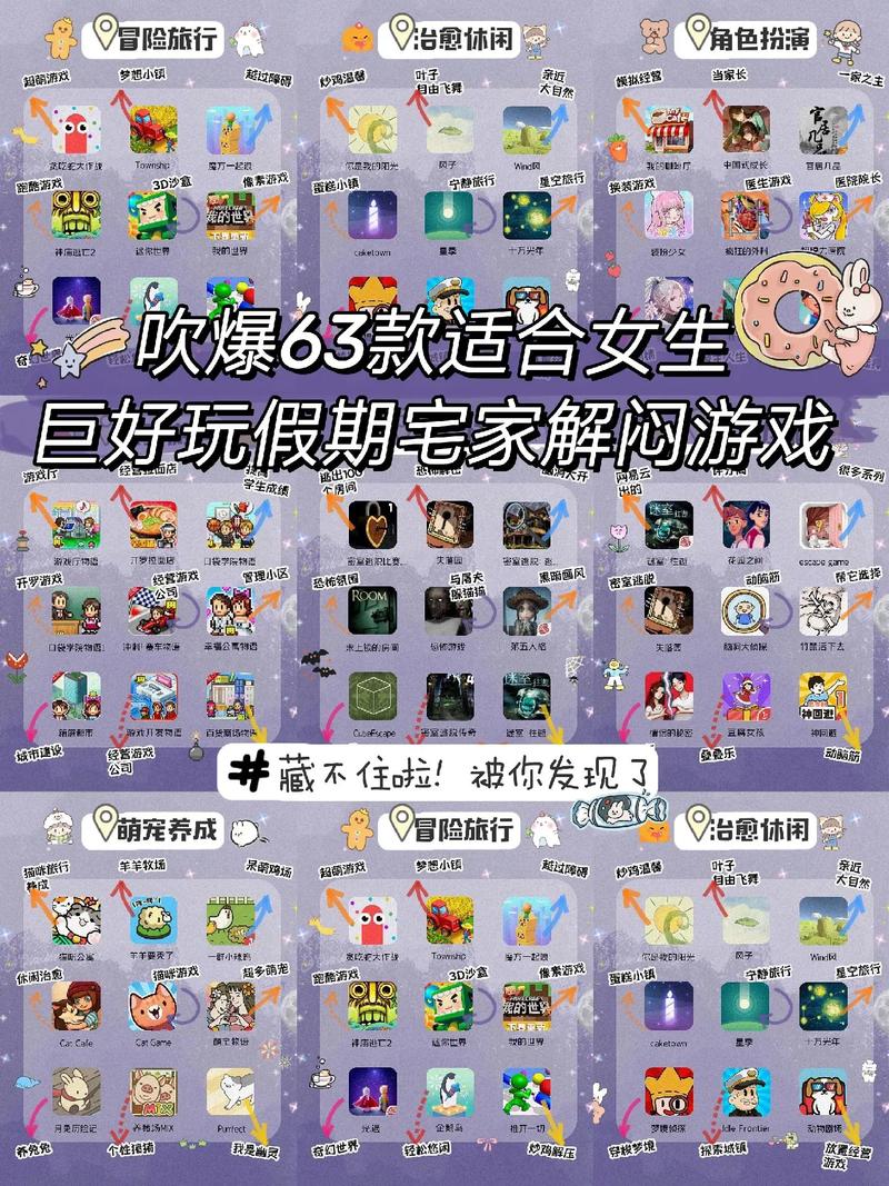 有什么好玩的游戏可以推荐吗？要适合女生玩的，画面可爱一点的