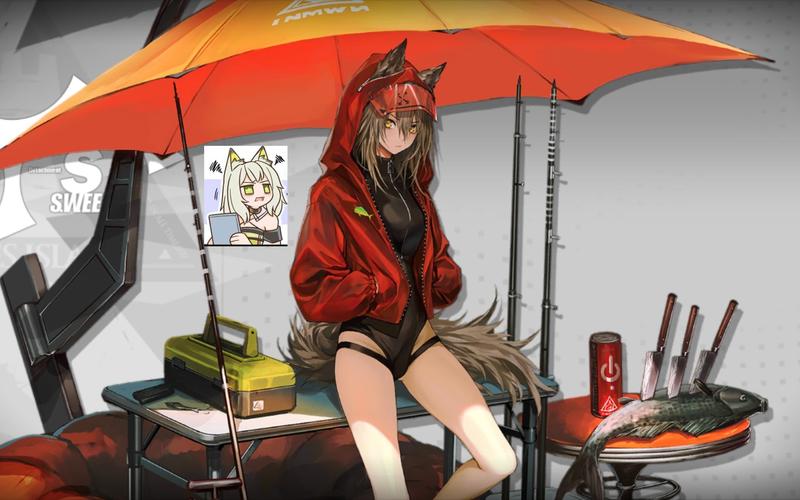 明日方舟红精二立绘，一场视觉与灵魂的双重盛宴