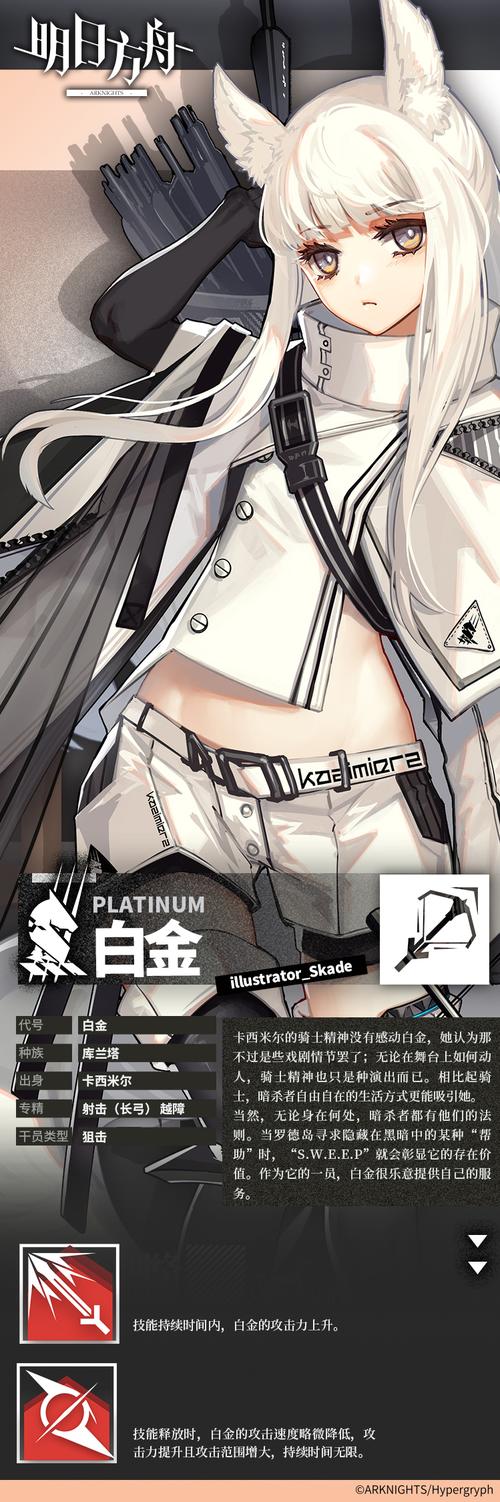 明日方舟白金精二立绘演变史专题