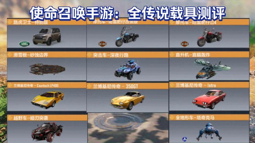 使命召唤手游载具全面解析