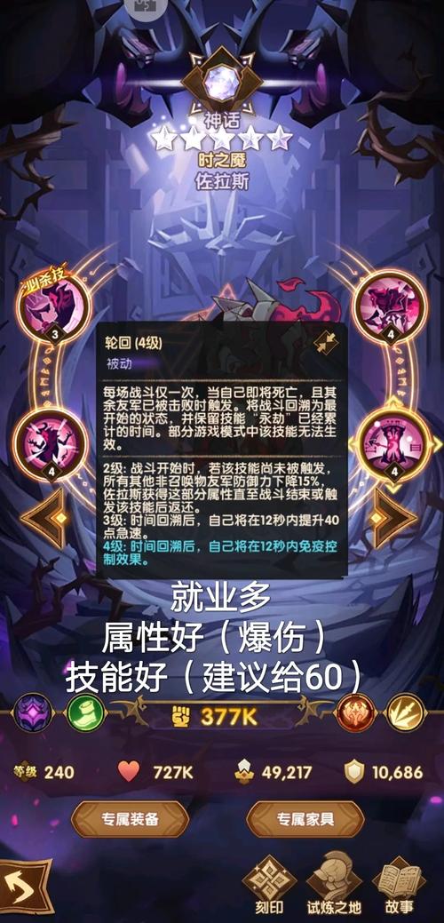 剑与远征时之魇佐拉斯值得练吗