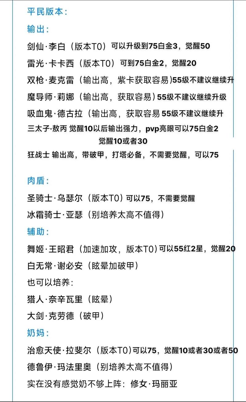 从零开始的异世界生活手游，微氪零氪党推图阵容搭配攻略