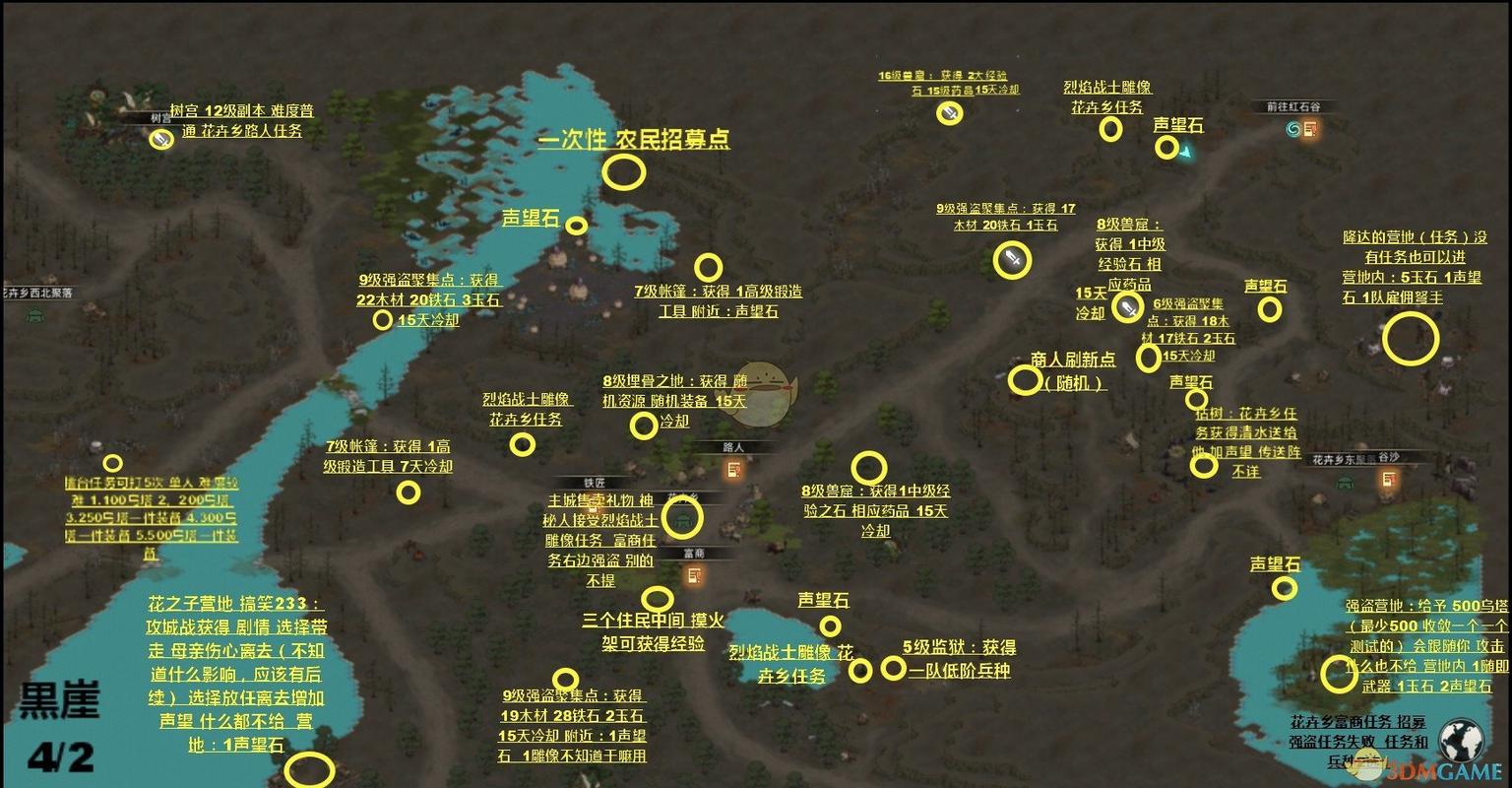 部落与弯刀全地图支线任务汇总攻略的演变史专题