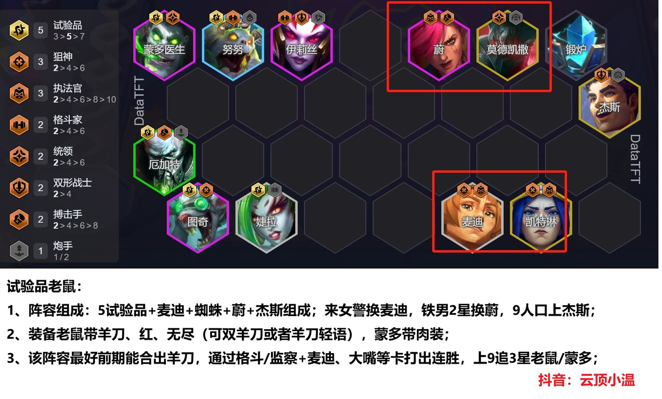 云顶之弈冒险老鼠阵容玩法解析，上分利器速存！